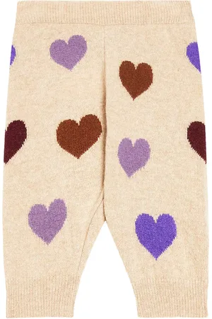 The New Society Baby Hearts intarsia sweatpants