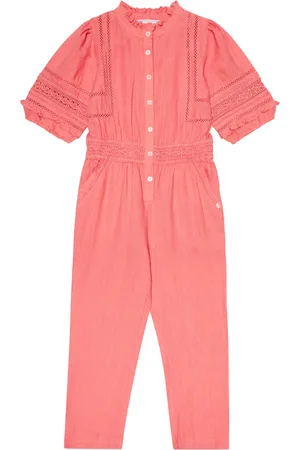 Tartine Et Chocolat Embroidered linen jumpsuit