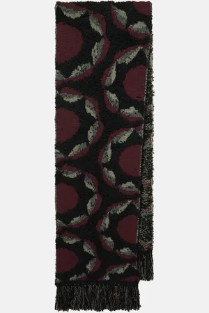 Etro Printed wool-blend scarf