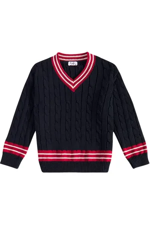 Il gufo Cable-knit cotton sweater