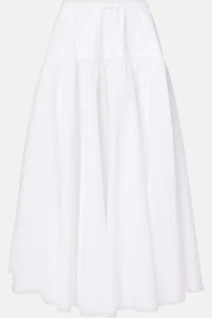 Patou Cotton midi skirt