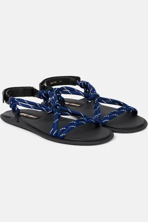 Miu Miu RiviÃ¨re leather-trimmed sandals