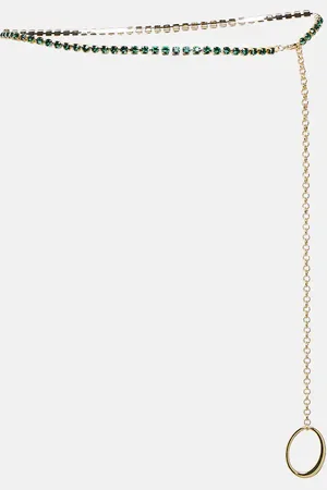 Oseree Crystal-embellished belt