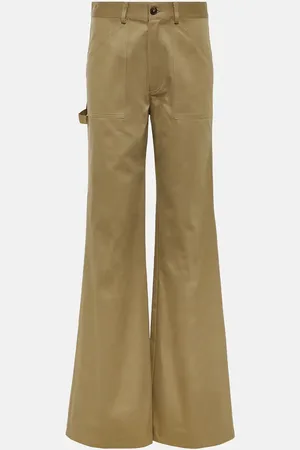 NILI LOTAN Quentin high-rise cotton flared pants