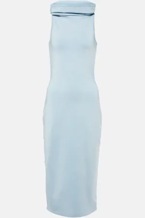 Alaïa Hooded jersey midi dress