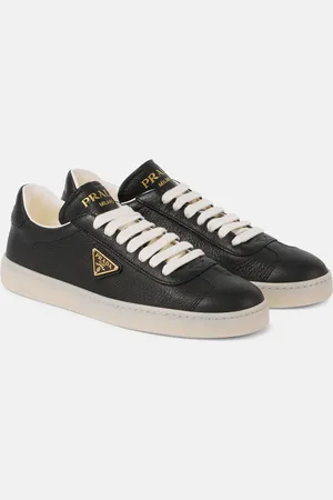 Prada Logo leather sneakers