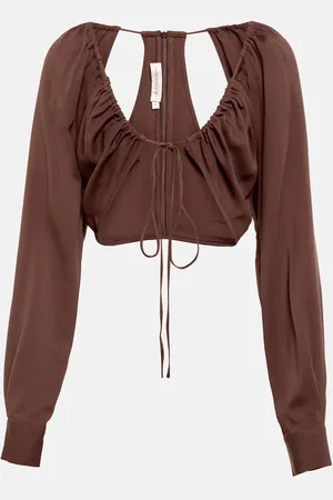 CHRISTOPHER ESBER Ruched crop top