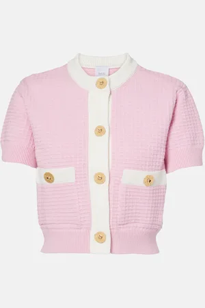 Patou Waffle-knit cotton cardigan