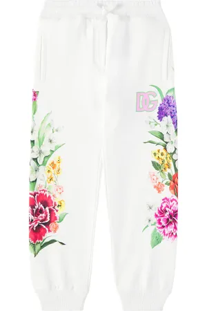 Dolce & Gabbana DG floral cotton jersey sweatpants