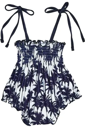 Suncracy Menorca Bubble printed swimsuit