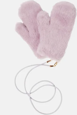 Max Mara Ombrato teddy mittens