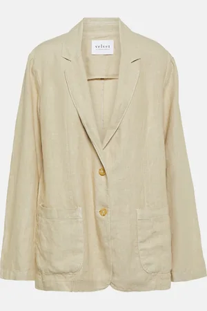 Velvet Cassie linen blazer