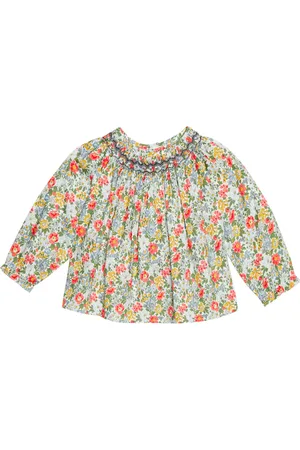 BONPOINT Baby Griotte floral cotton top