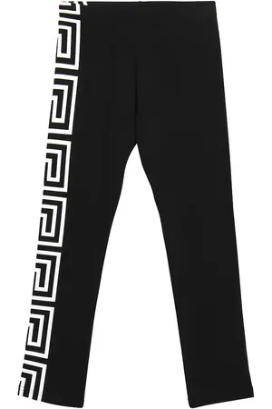 VERSACE Logo cotton leggings