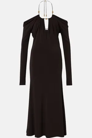 Salvatore Ferragamo Off-shoulder midi dress