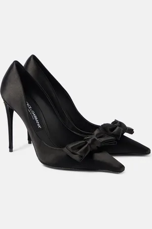 Dolce & Gabbana Bow-detail satin pumps
