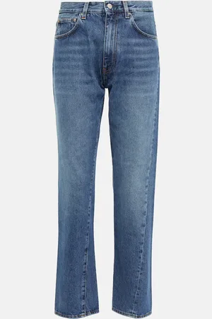 Totême Mid-rise twisted-seam straight jeans