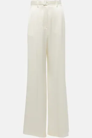 GABRIELA HEARST Mabon high-rise silk wide-leg pants