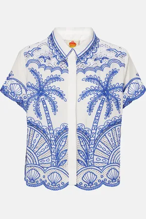 Farm Rio Richelieu cotton shirt