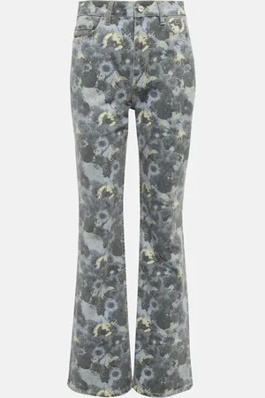 Ganni Printed flare jeans