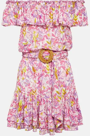 POUPETTE ST BARTH Bella printed off-shoulder minidress