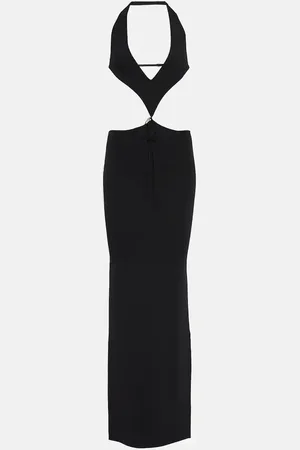 AYA MUSE Tetra cutout halterneck maxi dress