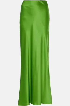 The Sei Silk satin maxi skirt