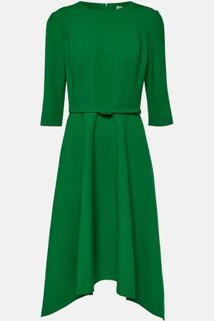 Oscar de la Renta Wool-blend midi dress