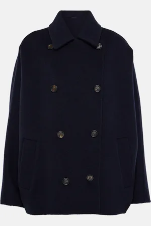 Brunello Cucinelli Cropped wool and cashmere coat