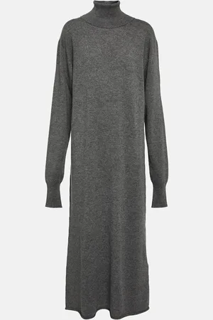 Jil Sander Cashmere turtleneck midi dress