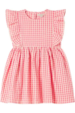 Konges Sløjd Kim gingham cotton seersucker dress