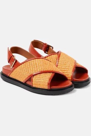 Marni Fussbet raffia-effect sandals