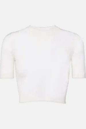 Alaïa Cropped cashmere top