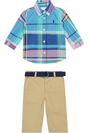 Ralph Lauren Baby cotton shirt and pants set