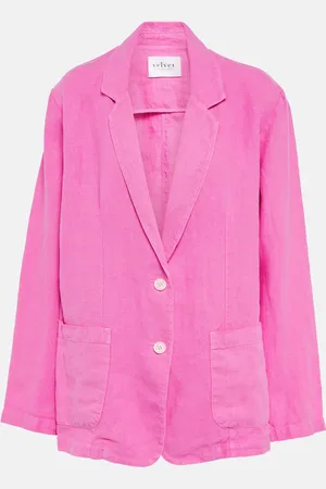 Velvet Cassie linen blazer