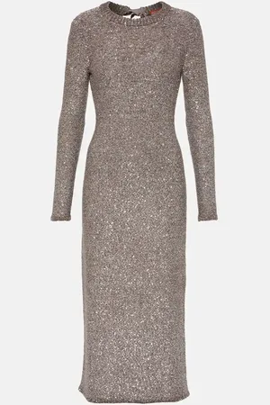 Altuzarra Cindy metallic knit maxi dress