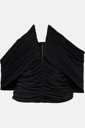 MAGDA BUTRYM Off-shoulder cropped jersey blouse