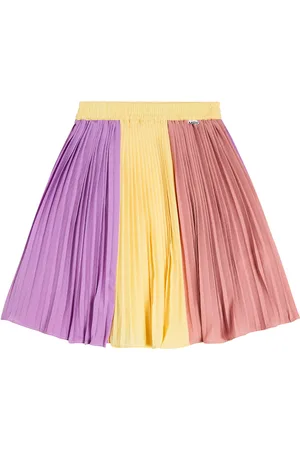Molo Bess colorblocked pleated skirt