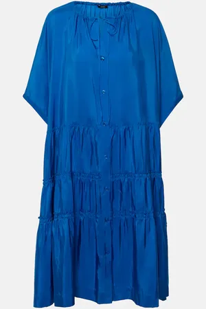 Joseph Emile tiered silk midi dress