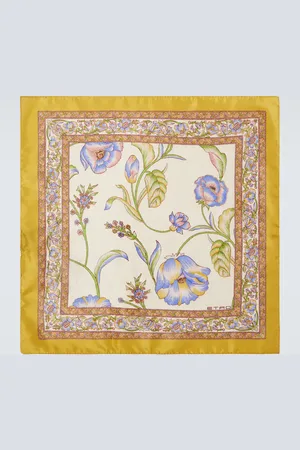 Etro Printed silk pocket square