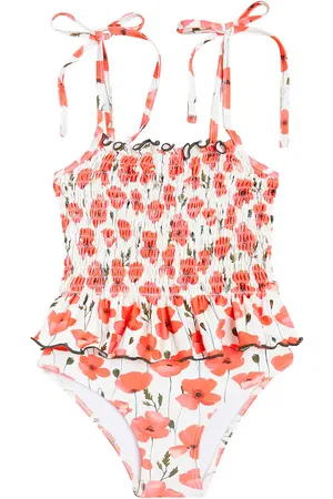Suncracy Valencia floral smocked swimsuit