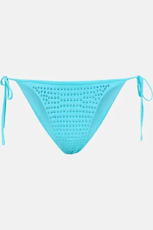 Self-Portrait Embellished bikini bottoms