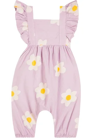 Bobo Choses Baby floral cotton playsuit