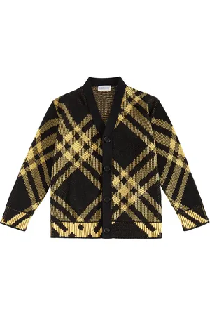 Burberry Burberry Check cotton mesh cardigan