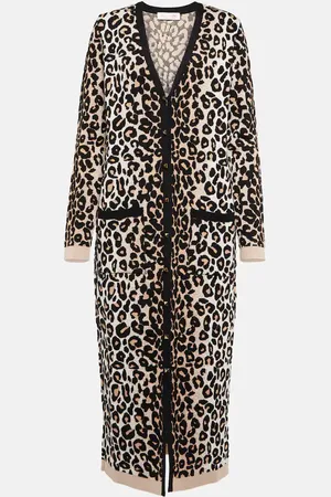 VALENTINO Leopard-print cardigan