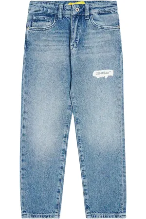 OFF-WHITE Paint Graphic slim jeans