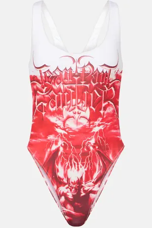 Jean Paul Gaultier Diablo printed swimsuit