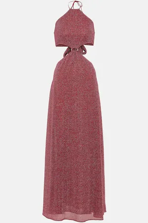 Oseree LumiÃ¨re O-Gem cutout maxi dress