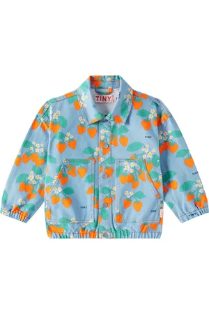 Tiny Cottons Strawberries denim jacket