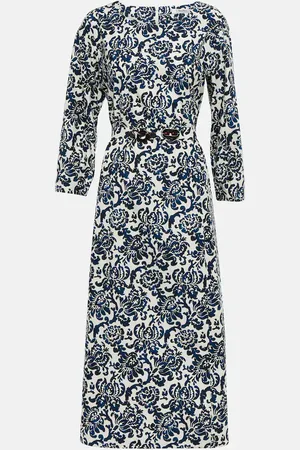 Max Mara Betty floral cotton poplin midi dress